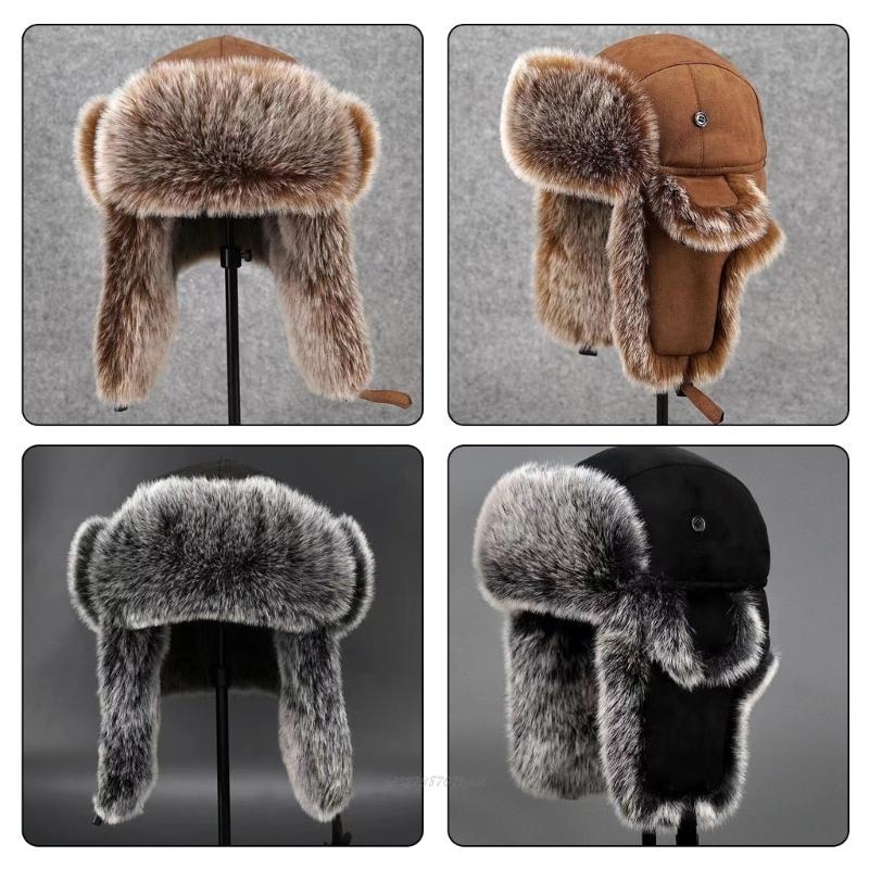 X5XA Adult Furry Lined Trapper - Trapper Hat Ear Flap ulasan dan harga
