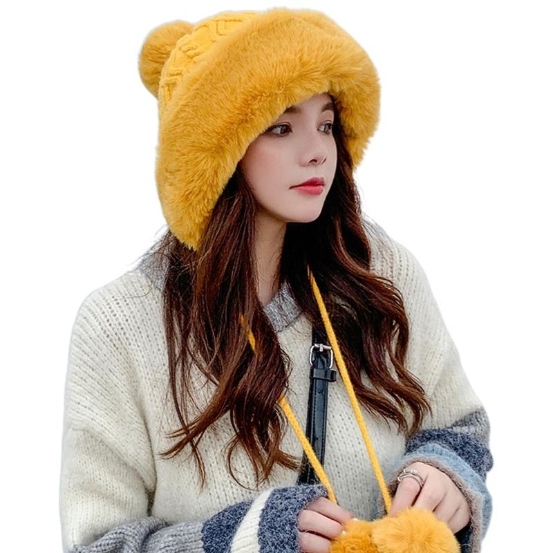 Women Winter Warm Thicken Plus - Trapper Hat Ear Flap ulasan dan harga