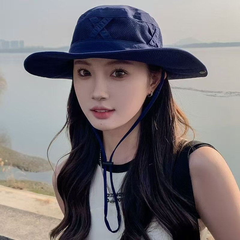 1pcs Summer Men Bucket Hat Out - Sun Hat Wide Brim ulasan dan harga