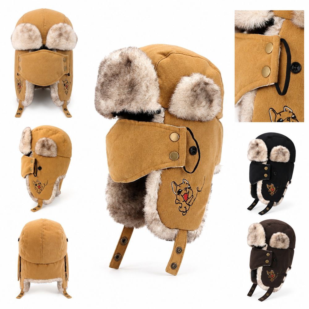 New Faux Fur Lining Trapper Ha - Trapper Hat Ear Flap ulasan dan harga