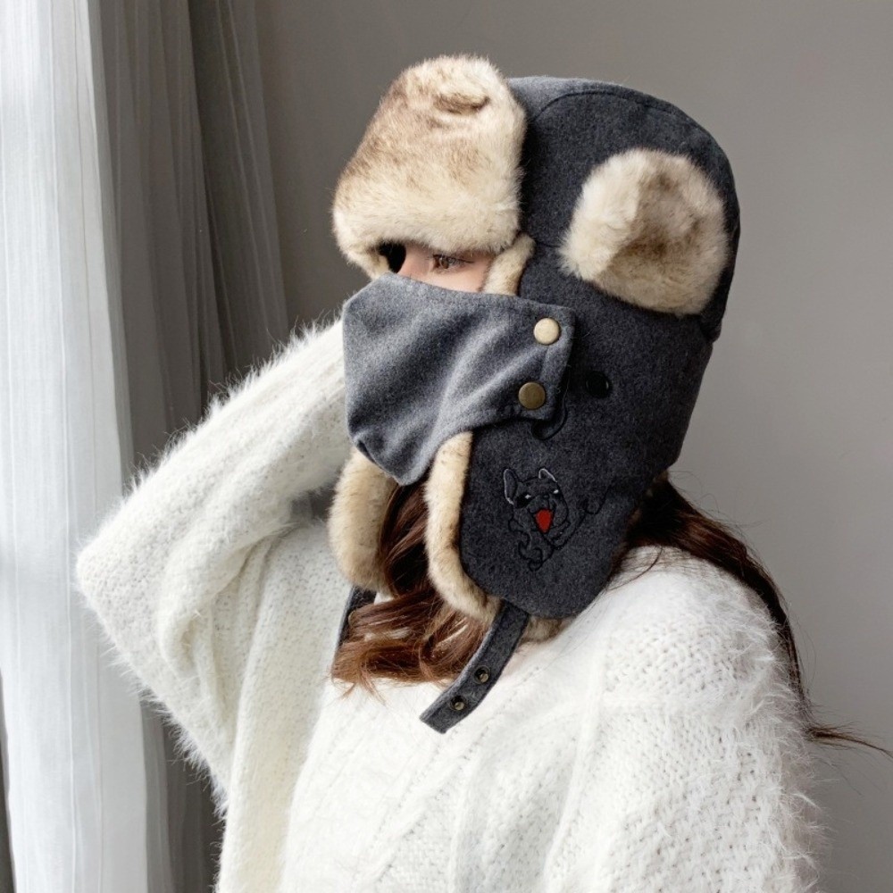 New Faux Fur Lining Trapper Ha - Trapper Hat Ear Flap ulasan dan harga