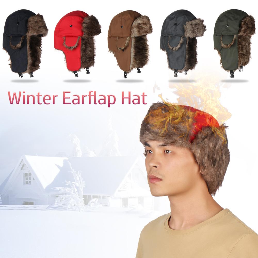 Warm Earflap Trapper Winter Ca - Trapper Hat Ear Flap ulasan dan harga