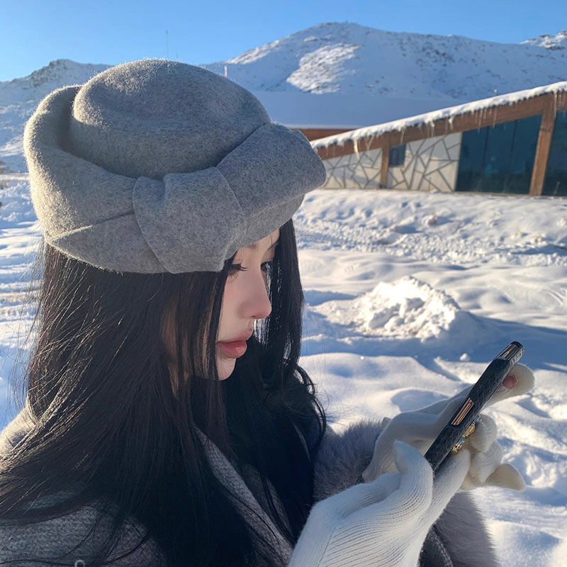 New Classic Wool Felt Beret Wo - Beret French Wool ulasan dan harga